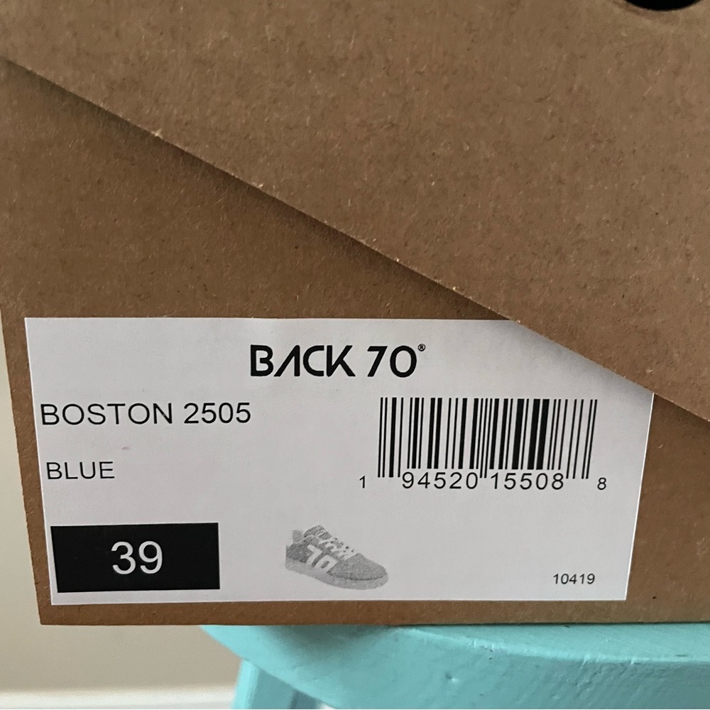 Back 70 Boston 2505 Sneakers Blue Suede Women’s Size 39 - Picture 8 of 8
